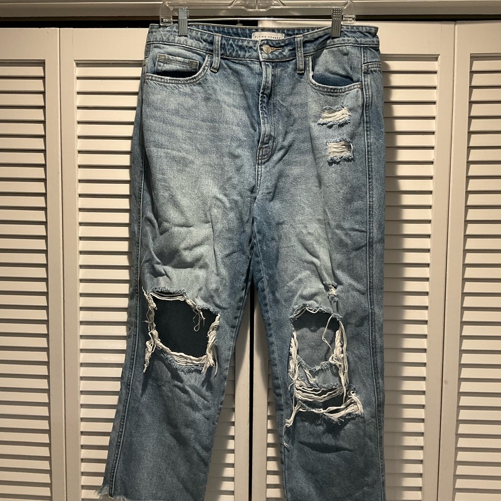 Flying monkey ripped jeans